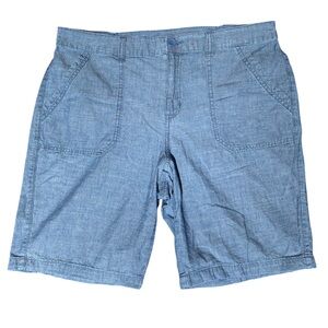 Karen Scott Lightweight Cotton Denim Shorts